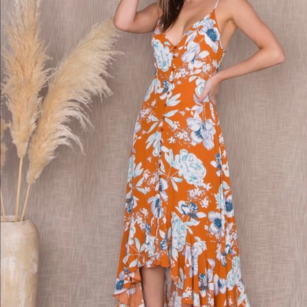NWT Floral Maxi Dress - Picture 7 of 14